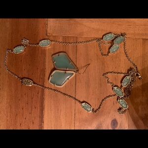 Set of necklace and earrings- great condition